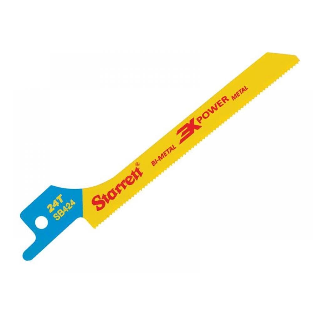 Starrett SB424-5 Sb424-5 Bi-Metal Reciprocating Blade Metal Scroll 100Mm 24 Tpi (Pack 5)