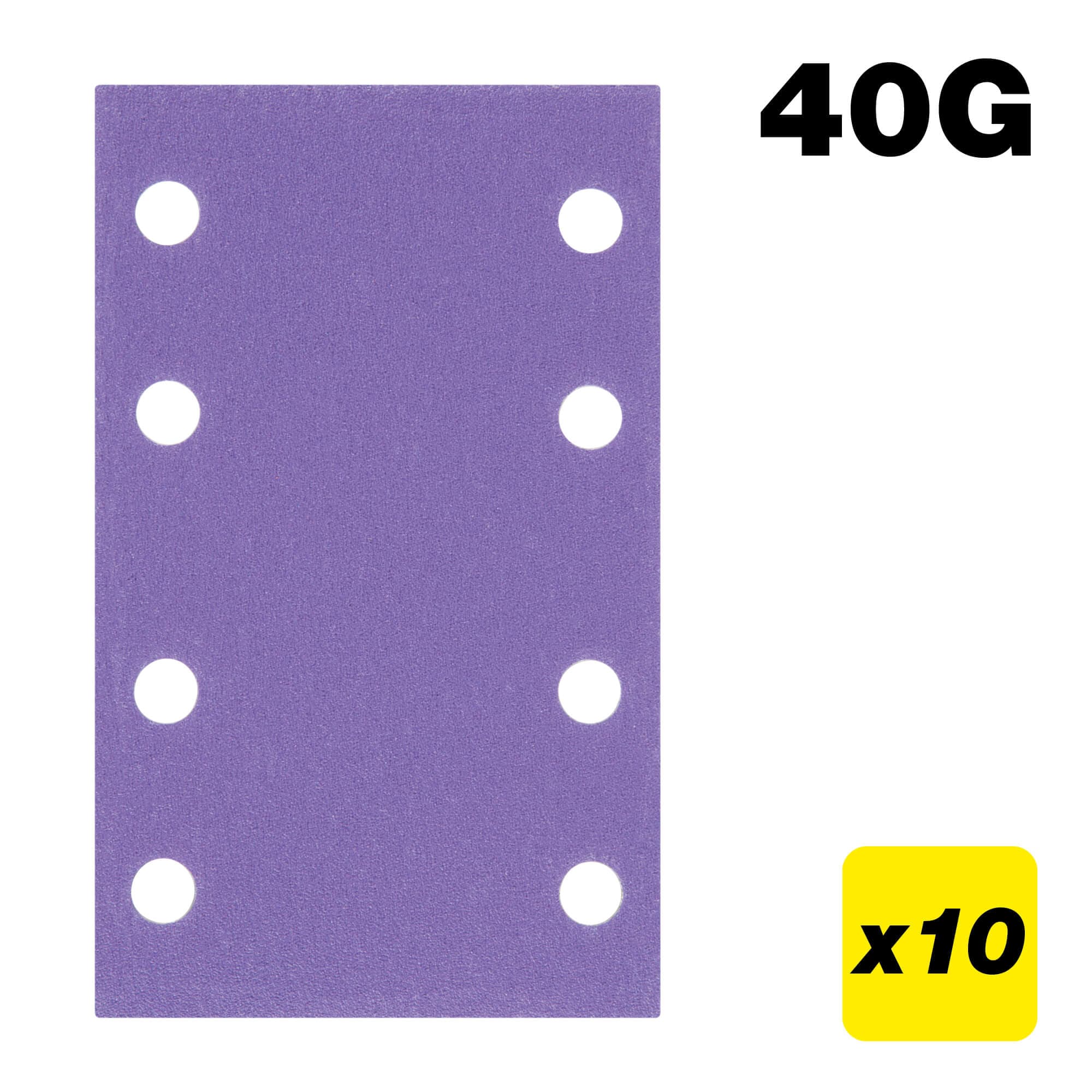 Trend 80 X 133Mm 40G Sanding Pad 10 Pack AB/133/40Z