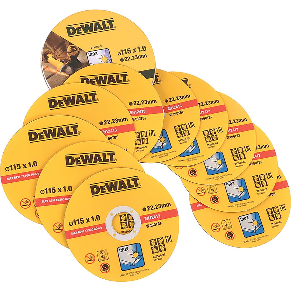 Dewalt Thin Metal Cutting Discs, 115x1.0x22.2mm