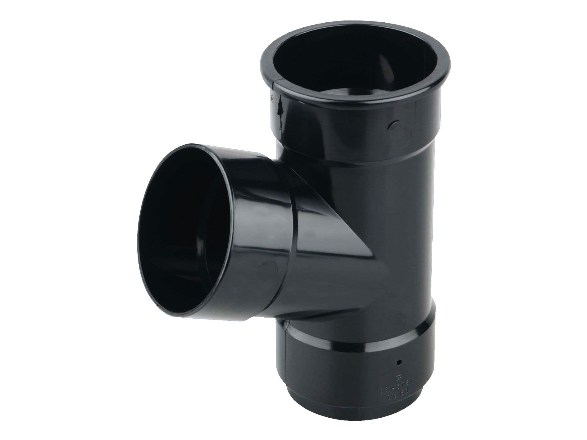 Wavin Osma RoundLine pipe branch 67.5° 68mm black 0T035B