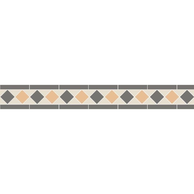 Original Style Victorian Kingsley Revival Grey and Hawthorn Yellow Border