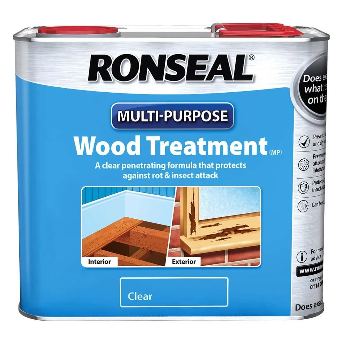Ronseal Universal Wood Treatment Clear 2.5L 2016
