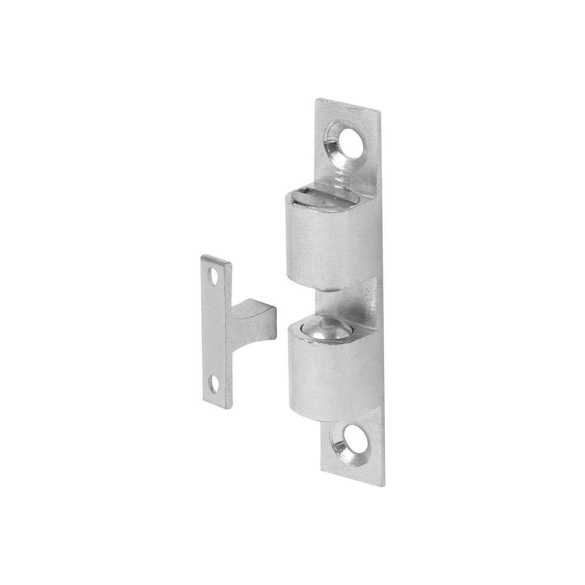 Adjustable Double Ball Cupboard Catch 42mm Polished Chrome Pack of 10