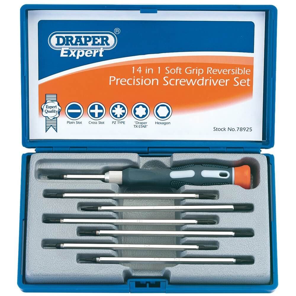 Draper Expert 78925 Reversible Precision Screwdriver Set (8 Piece) per set