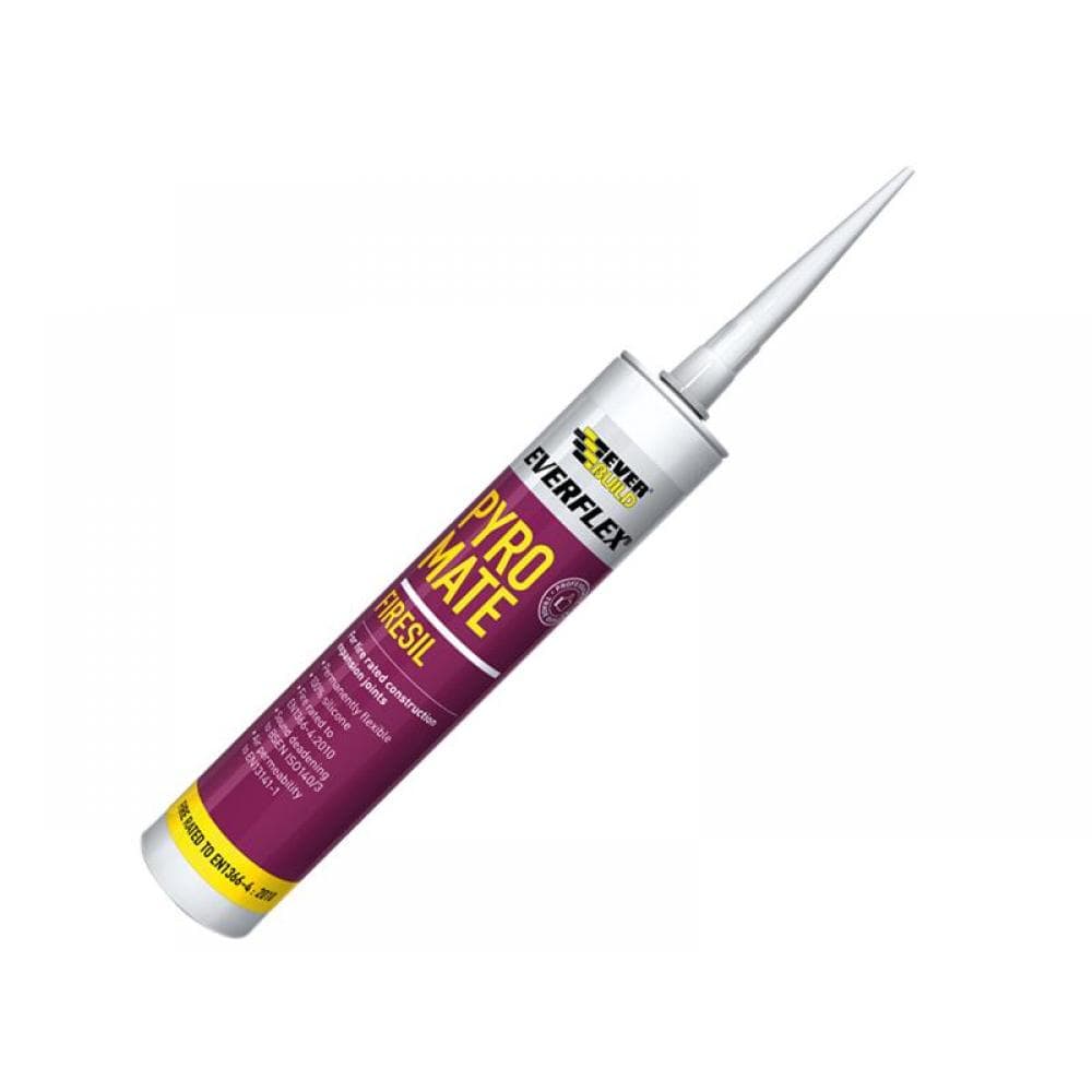 Everbuild Sika 486041 Pyro Mate Firesil White 295Ml