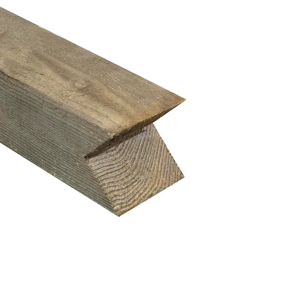 1.35m x 100mm x 100mm Birds Mouth Fence Post UC4