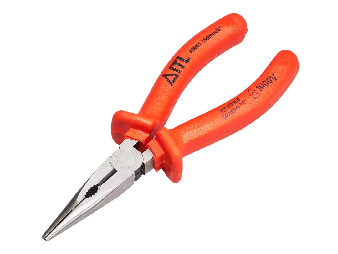 ITL Insulated Insulated Snipe Nose Pliers 150mm UKC-00051