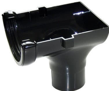 FloPlast Mini Gutter Stopend Outlet - 76mm Black