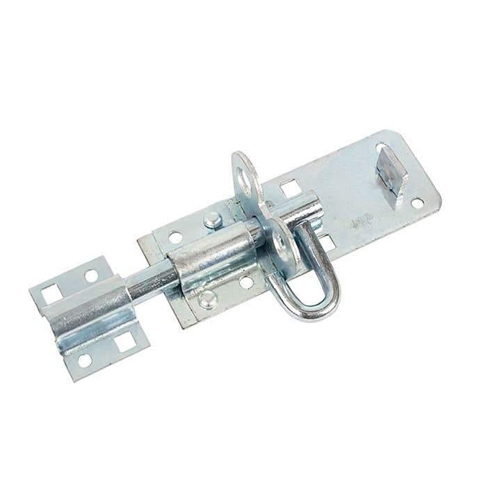 Steel Padbolt - 200mm - Zinc Plated - Padlockable Gate Bolt - Hardware Solutions