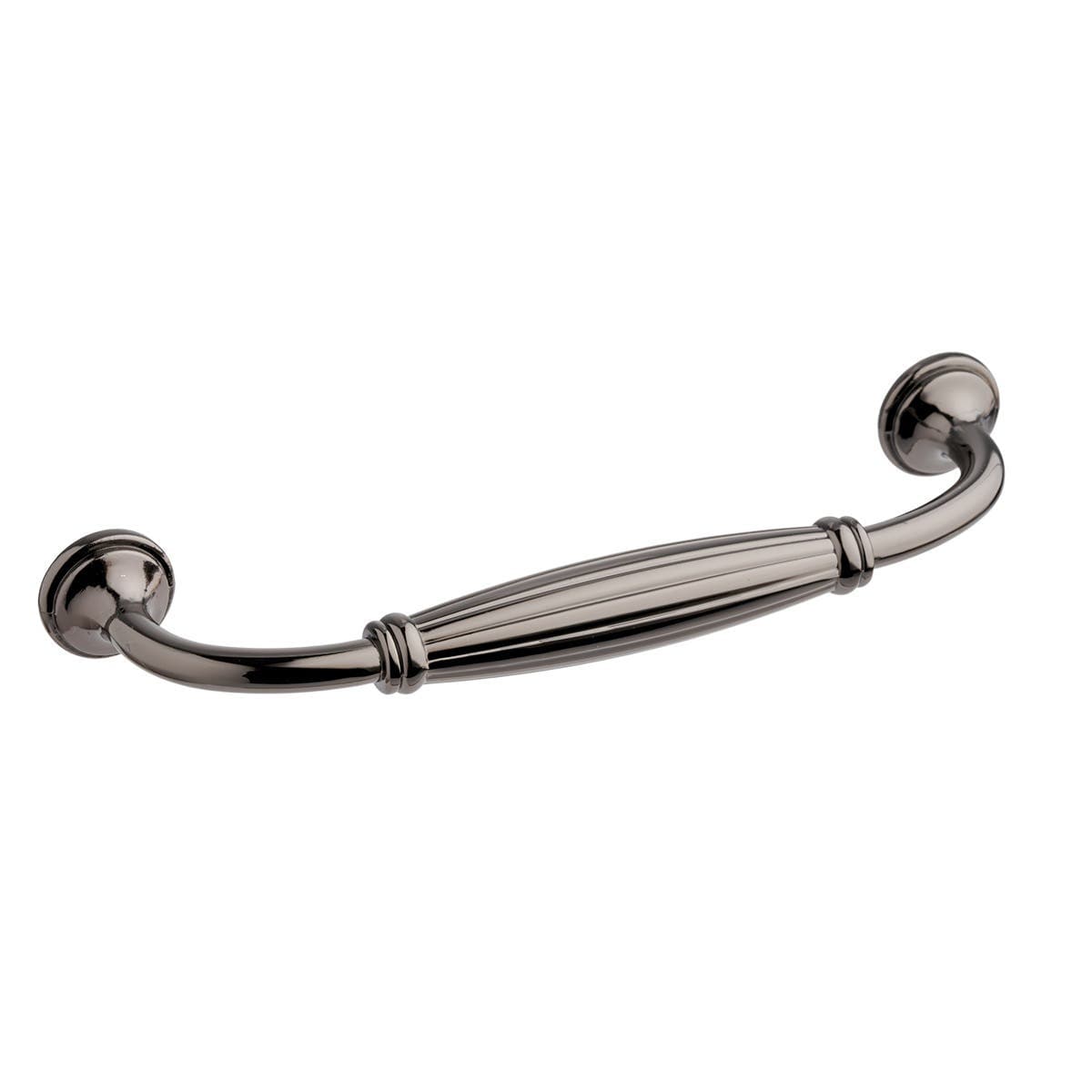 Hadley Bow Kitchen Cabinet Handle - 128mm - Black Nickel - Elite Knobs & Handles