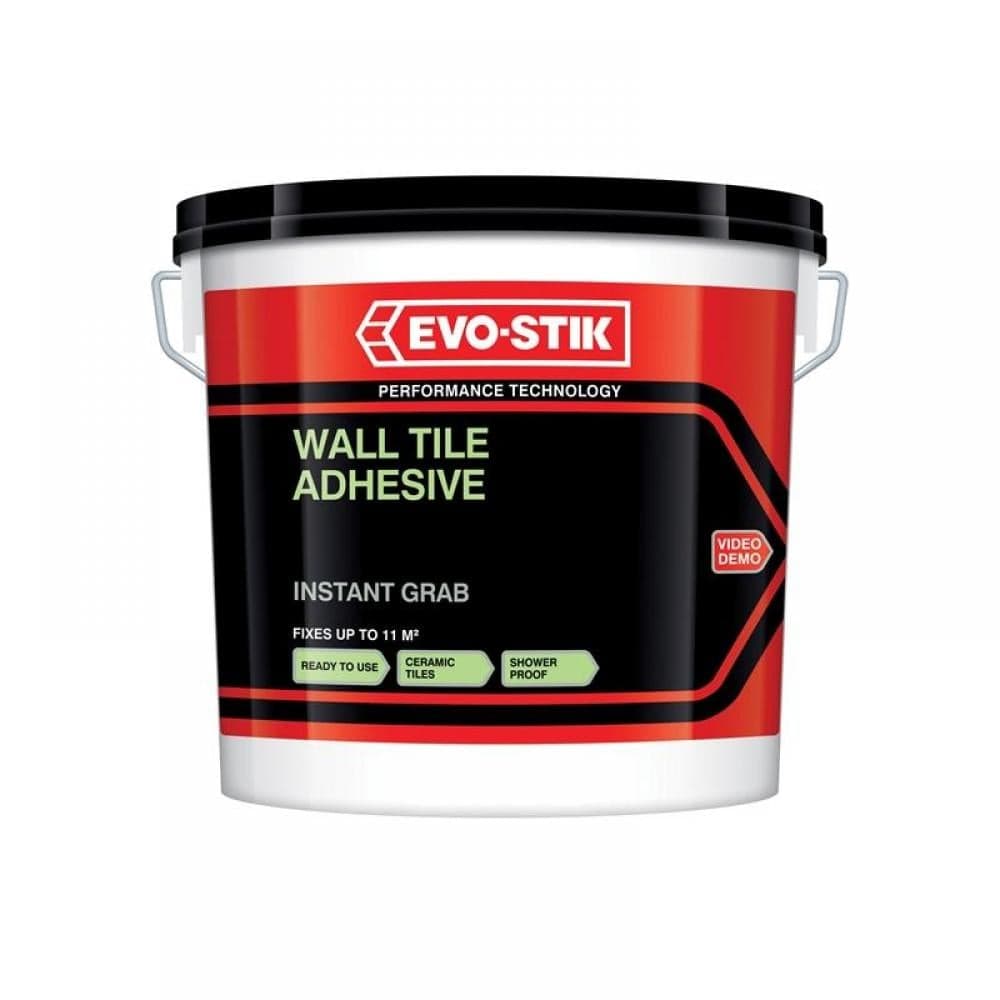 Evo-Stik 30812628 Instant Grab Wall Tile Adhesive 5 Litre