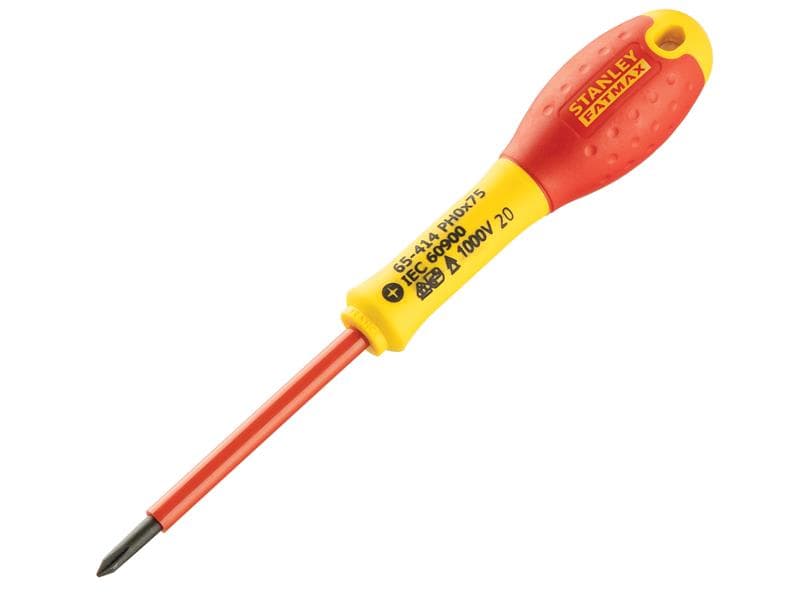 Stanley® 0-65-414 Fatmax® Vde Insulated Screwdriver Phillips Tip Ph0 X 75Mm