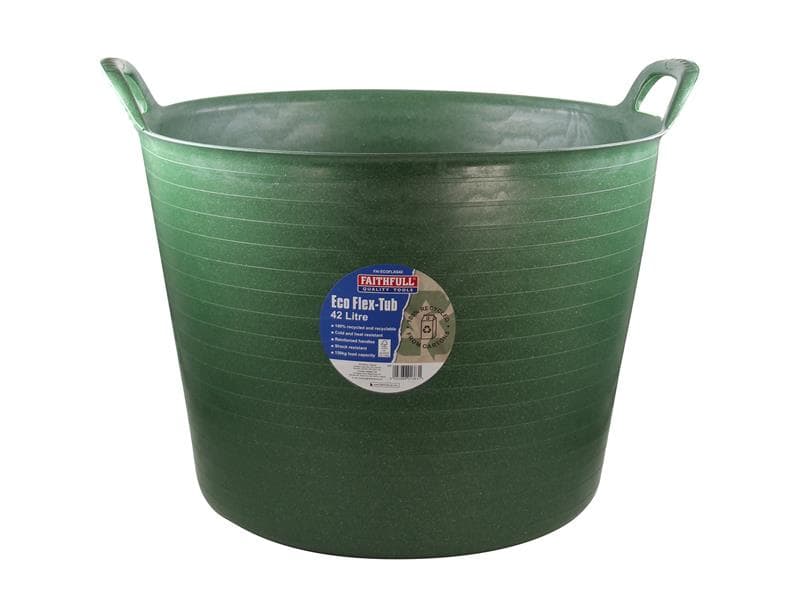Faithfull Eco Flex Tub 42 Litre - Recycled Green