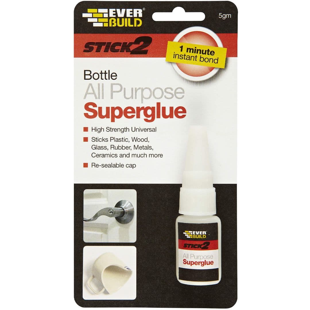 Everbuild S2 All Purp Superglue Bottle 5Gm