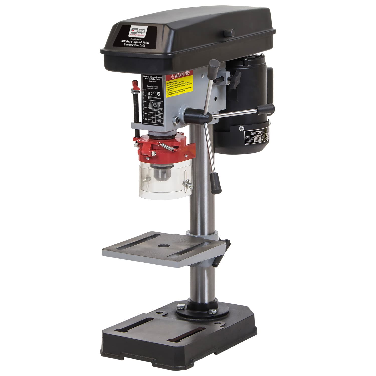 Sip B13 5-Speed 350W Bench Pillar Drill 01710
