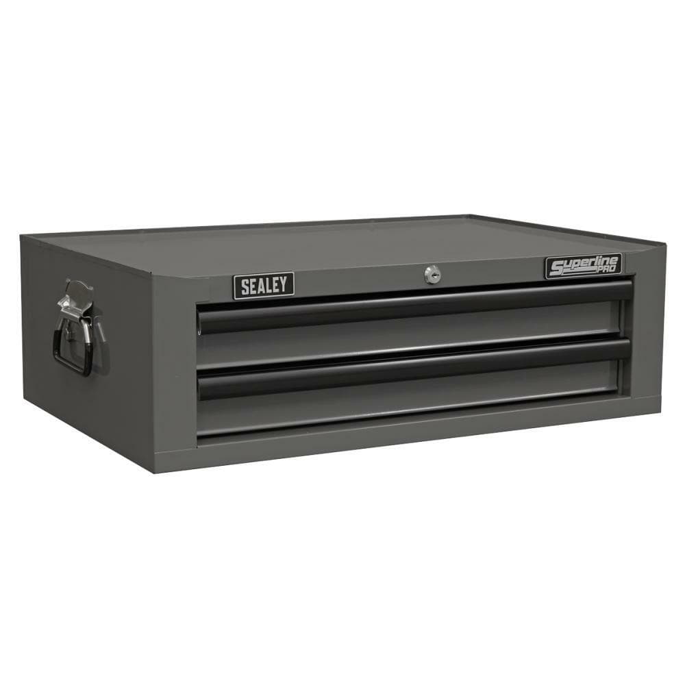 Sealey AP26029TG Mid-Box 2 Drawer With Ball-Bearing Slides - Grey/Black