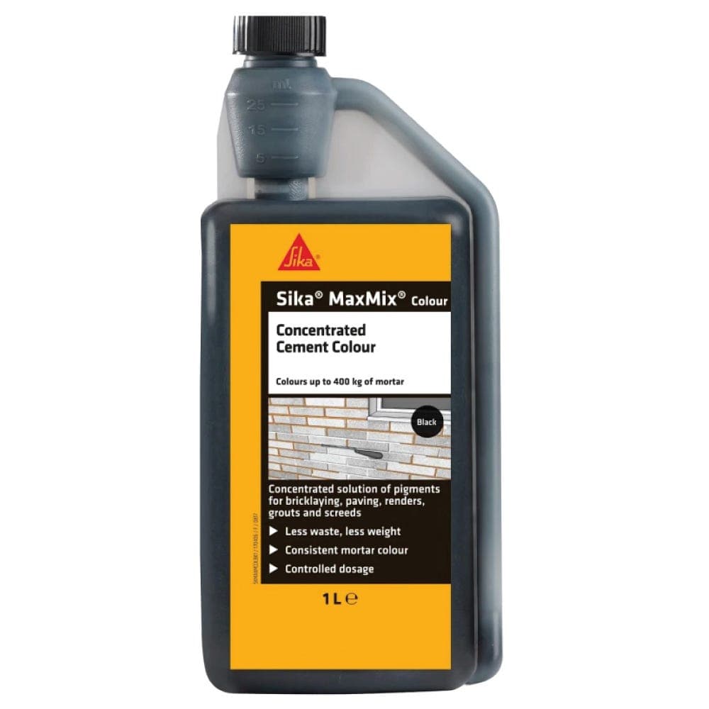Sika MaxMix Concentrated Cement Colourant - Black 1L