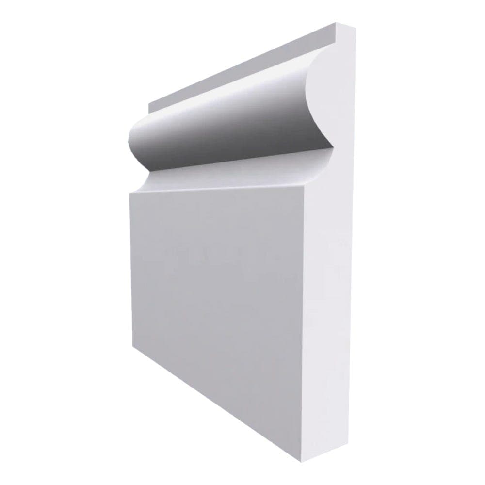 Torus MDF Skirting Board White Primed 4200mm x 120mm x 18mm