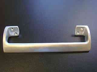 4Trade Pull Handle Oval Grip Satin Anodised Aluminium 225mm