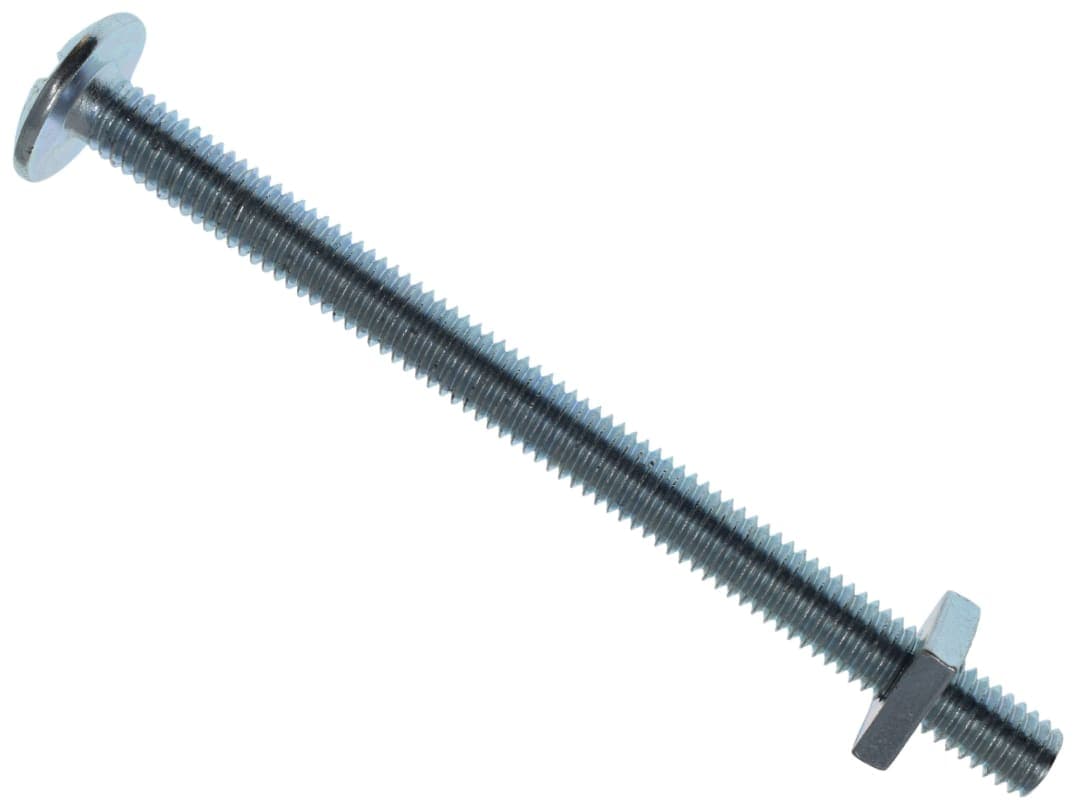 METALMATE® Roofing Bolt & Nut ZP M6 x 80mm (Box 25) MEMRBN0680