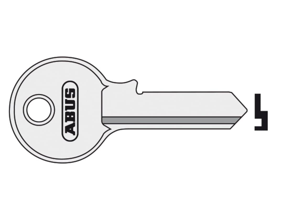 ABUS Mechanical 55/50 50mm Key Blank 10002884-01