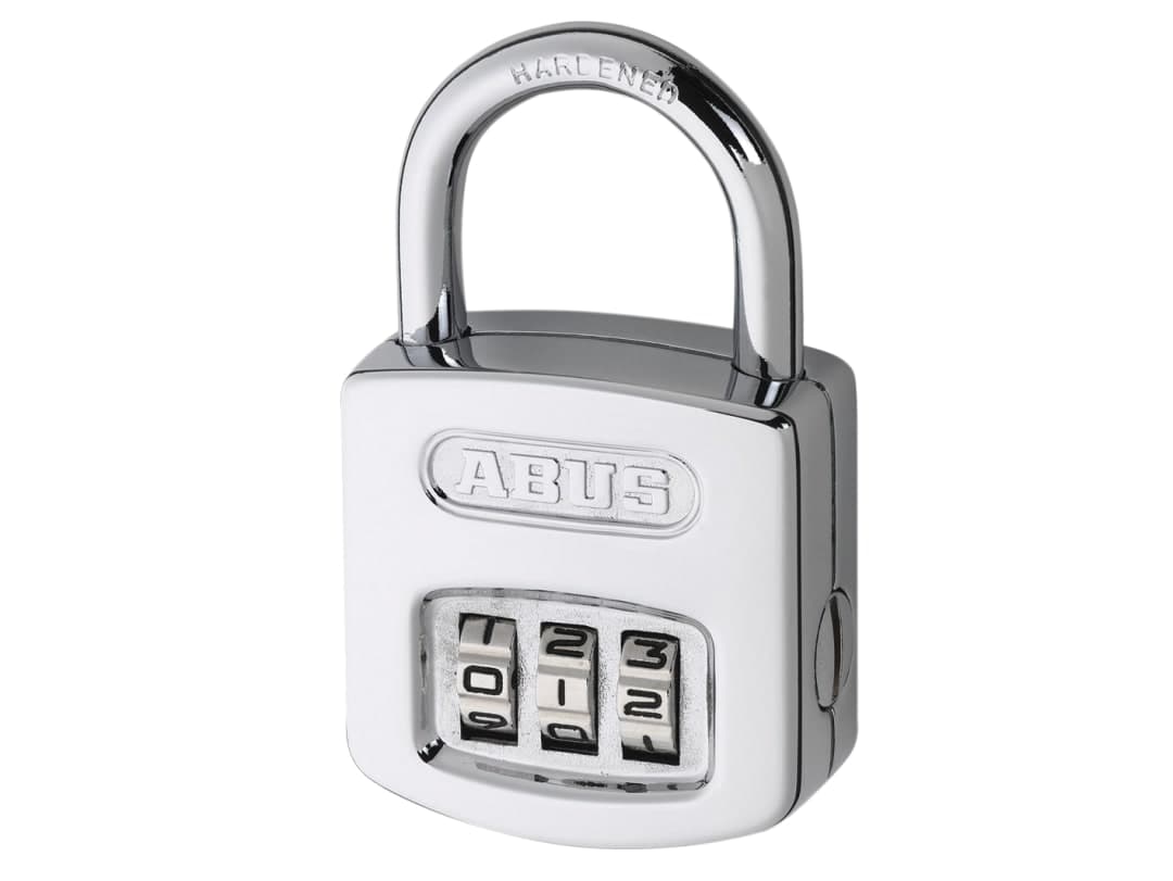 ABUS Mechanical 160/50 50mm Steel Case Die-Cast Body Combination Padlock (4-Digit) Carded 10032076-01