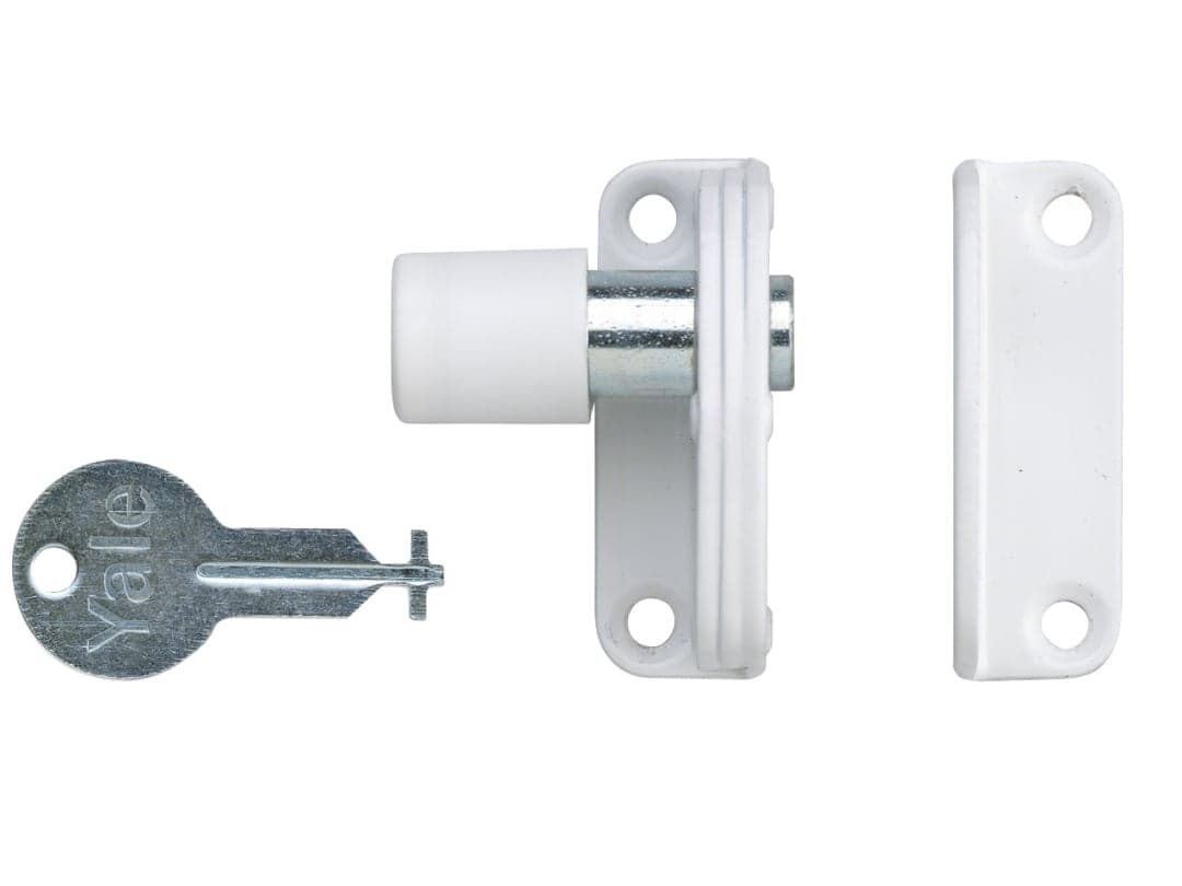 Yale Locks P123 Sash Window Presslock White 7.10123E+11