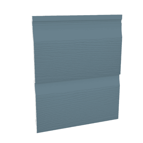 Embossed Double Shiplap Cladding - 333mm x 5mtr Colonial Blue - Pack 2