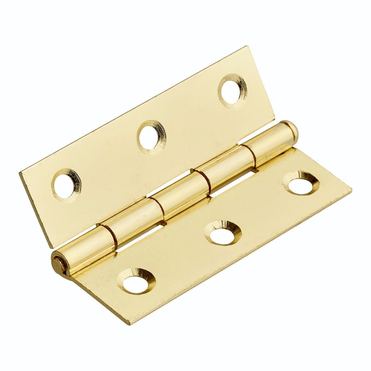Loose Pin Butt Hinge - 76x50mm - Brass Plated - Pair - Hardware Solutions