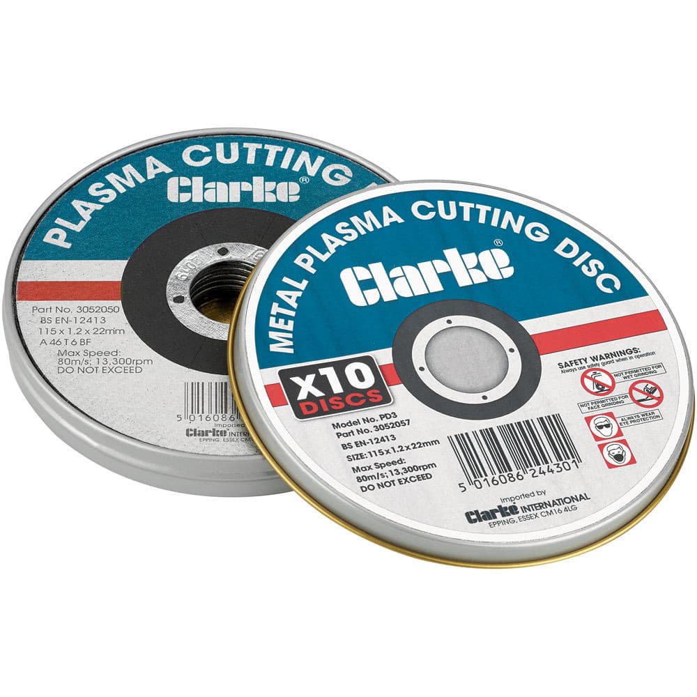 Clarke 3052057 Pd3 115Mm Plasma Metal Cutting Discs (Pack of 10)