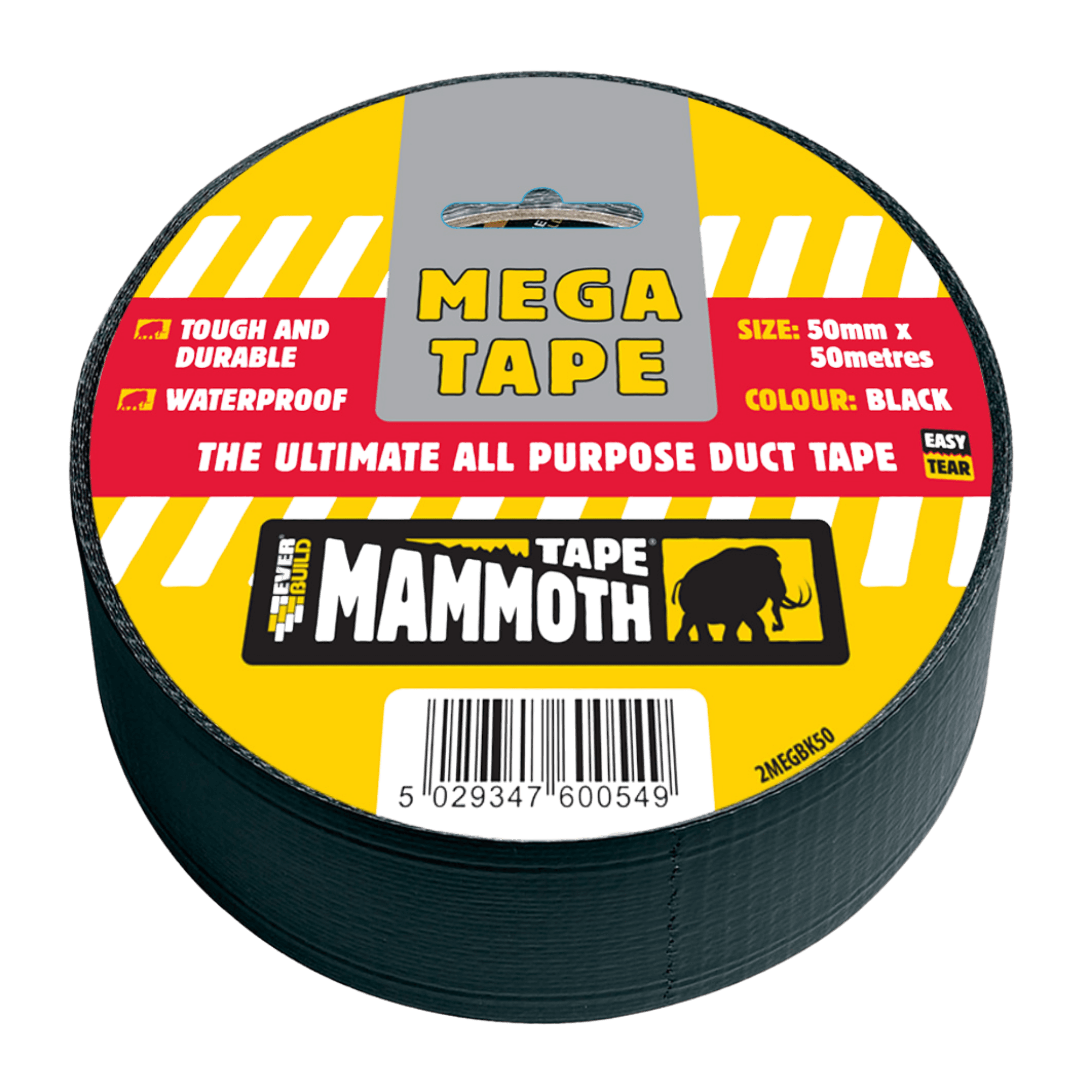 Everbuild Mammoth Mega All Purpose Tape black 50 M