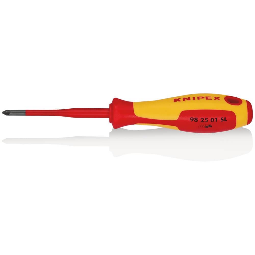 Knipex 98 25 01 Sl Vde Insulated Pozidriv® Screwdriver Pz1 X 80Mm - Slim each 1 72455