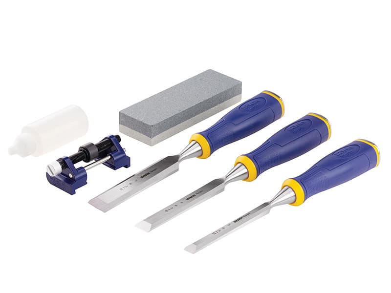Irwin® Marples® 10507931 Ms500 Protouch™ All-Purpose Chisel Set 3 Piece + Sharpening Kit