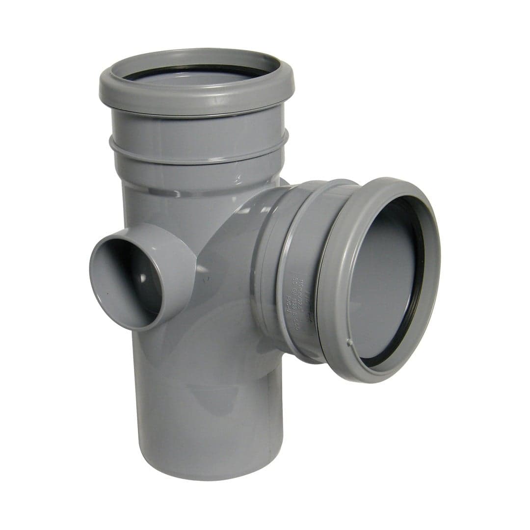 Floplast 110Mm Grey 92.5* Branch SP190G