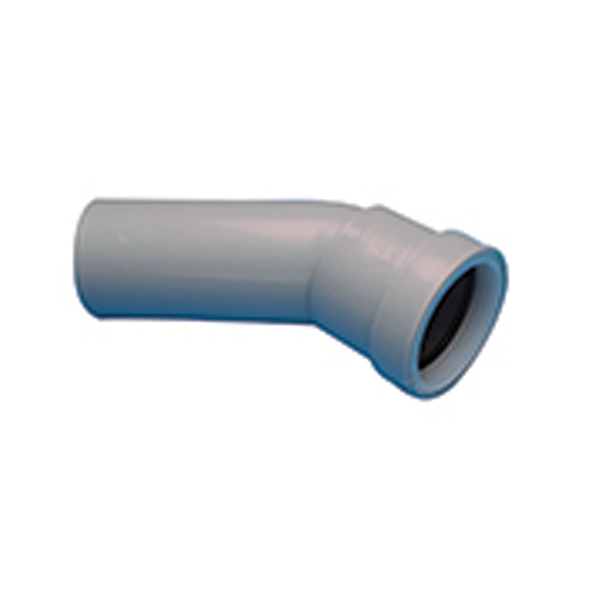 Osma Waste 30 degree push-fit spigot bend grey 40mm