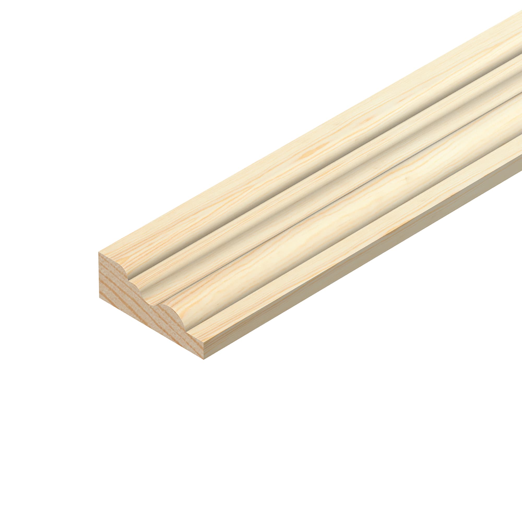 Cheshire Mouldings Barrel Pine Mould 2.4m 21 x 9mm