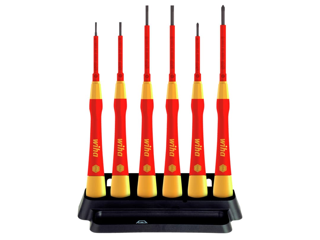 Wiha PicoFinish® SL/PH Fine VDE Screwdriver Set, 7 Piece 42989