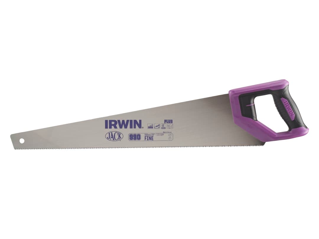 IRWIN® Jack® 990UHP Fine Handsaw Soft Grip 550mm (22in) 11/12 TPI 10505215