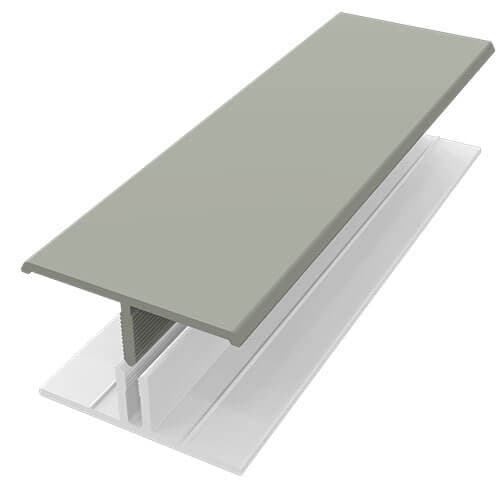 Weatherboard Cladding Two Part H Trim - 3mtr Misty Grey