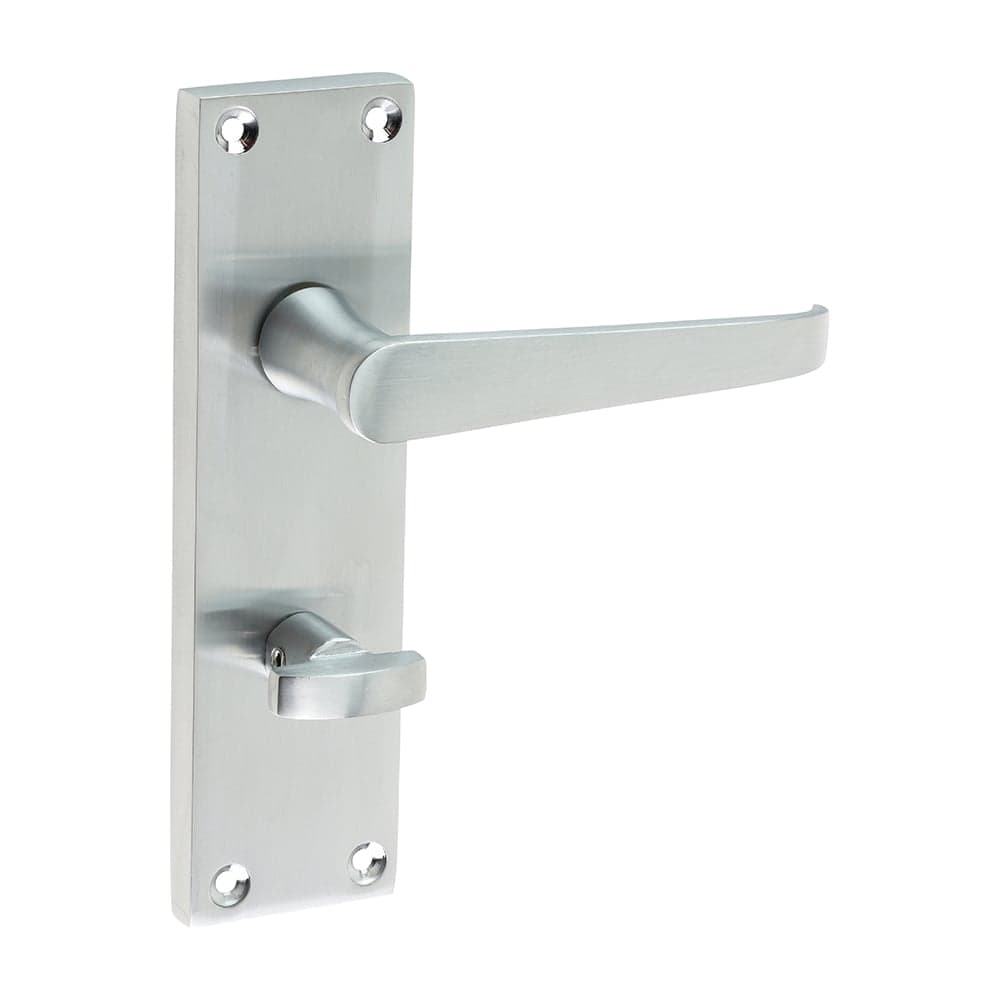 Timco Victorian Straight Bathroom Handles - Satin Chrome Blister Pack 1 200639