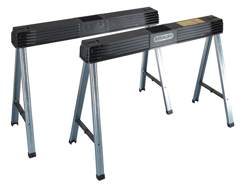 Stanley® 1-97-475 Folding Metal Leg Sawhorses (Twin Pack)