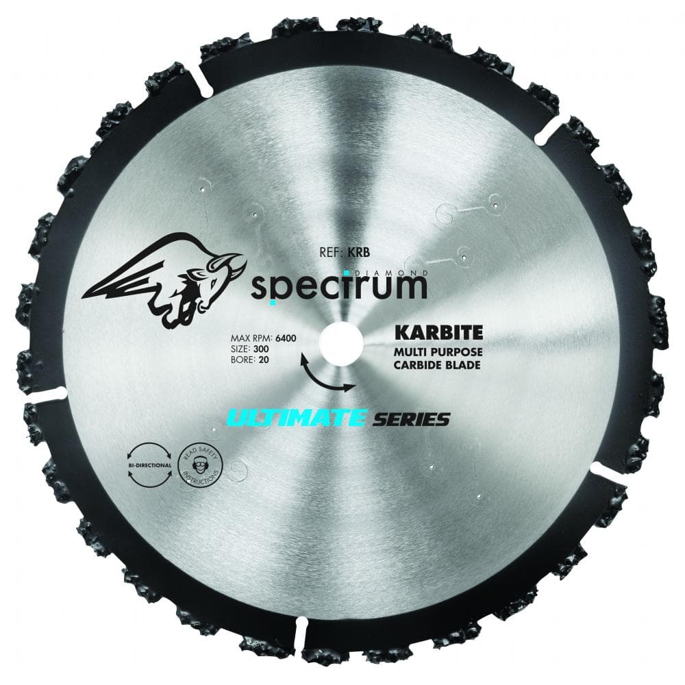Ox Tools KRB350/25/20 Spectrum Karbite Multi-Purpose Carbide Cluster Blade - 350/25.4/20Mm EA