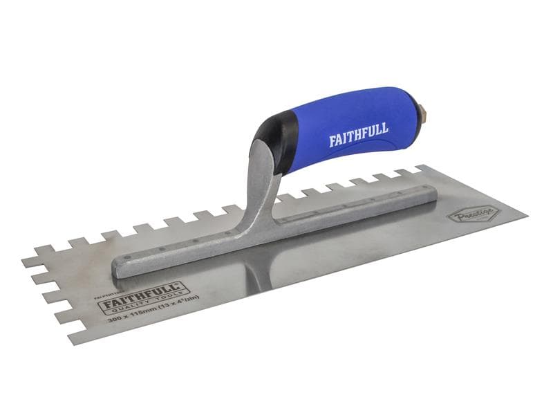 Faithfull FAI023 Prestige Notched Trowel 330 X 115Mm (13 X 4.1/2In) 10Mm Notch