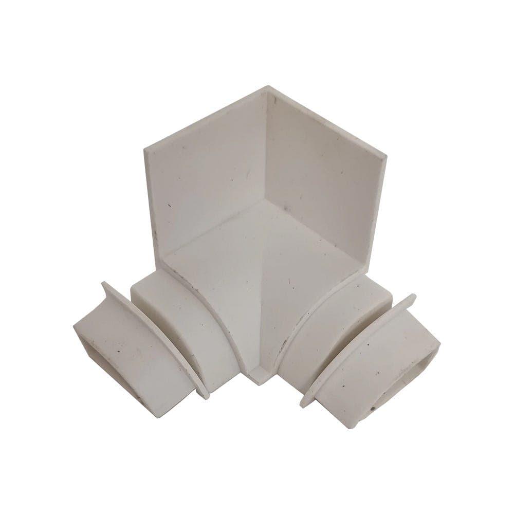 Altro Whiterock Shower Trim Cap Corner White 18mm - A918/C/01