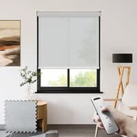 Filtra 3% Grey-white Somfy Battery Powered Roller Blinds 3% Screen