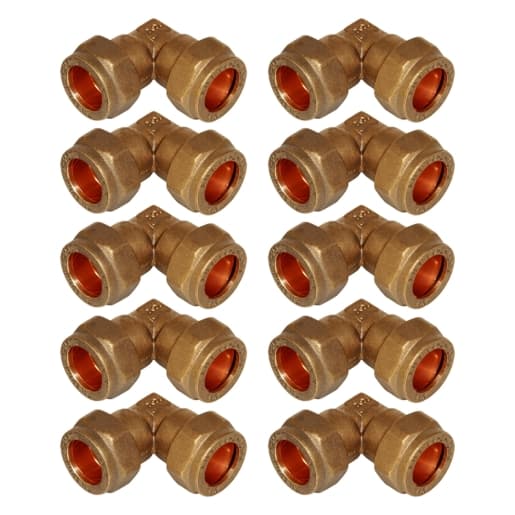 Compression Male Elbow 22mm x 3/4in - Bag of 10