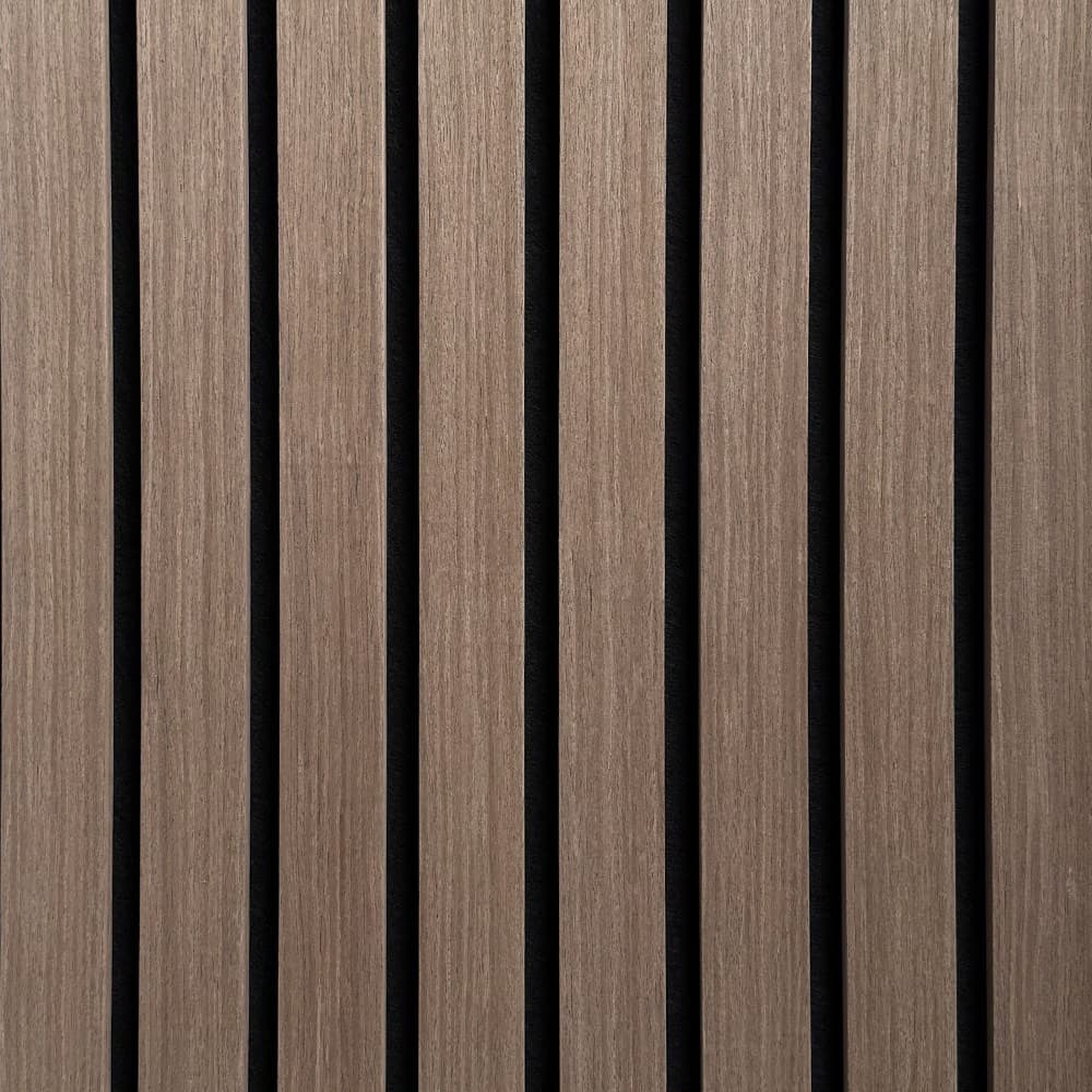 Acoustic Slat Wall Panel Premium (Walnut / 8 Slat)