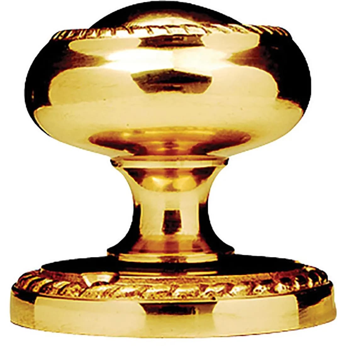 Georgian Mortice Knob Polished Brass Contract