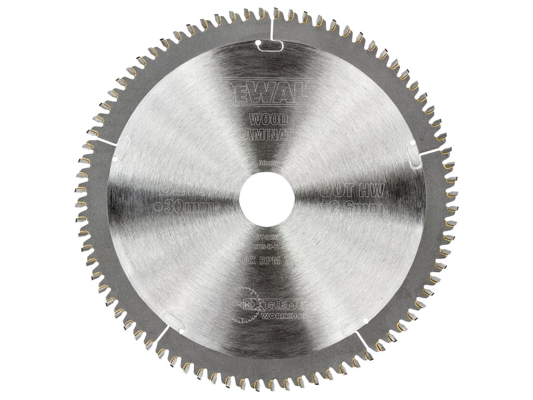 DEWALT Power Tools Series 40 Circular Saw Blade 216 x 30mm x 80T TCG/Neg DT4286-QZ