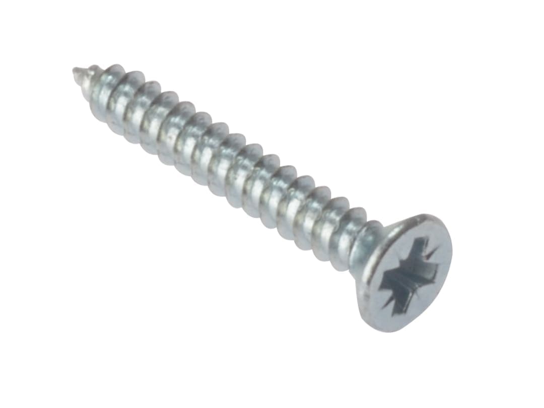 ForgeFix Self-Tapping Screw Pozi Compatible CSK ZP 1/2in x 6 Box 200 STCSK126ZP